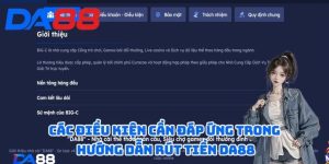 Điều kiện cần nắm rõ trước khi rút tiền DA88